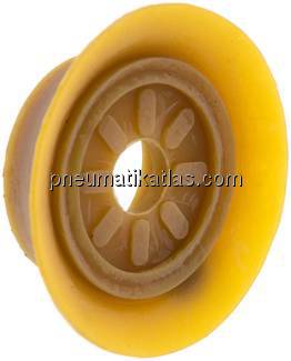 Flachsauger (feine Lippe), Ø 40x3mm, NRE (40A), braun
