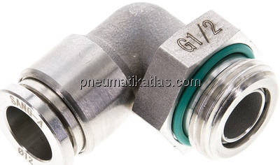 Winkel-Steckanschluss G 1/2"-12mm, IQS-ES LE/IQS-PVDF