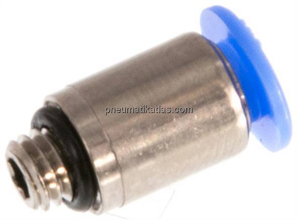 Gerader Steckanschluss M 5-4mm, Mini m. Innensechskt. Gerader Steckanschluss M 5-4mm, Mini m. Innensechskt.