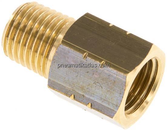 Reduziernippel NPT 1/4"(AG)-G 1/4"(IG), Messing