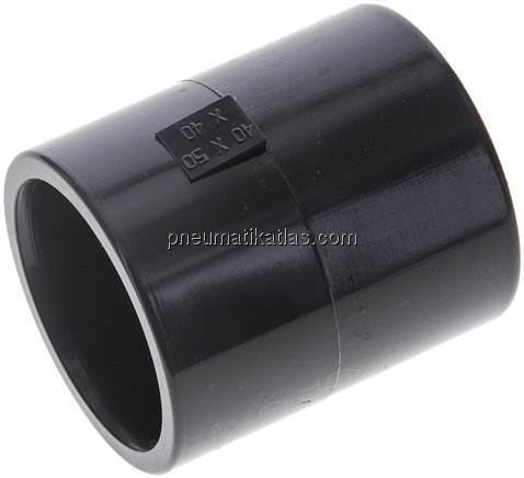 Klebemuffe, PVC-U, 40x50mm - 40mm Klebemuffe, PVC-U, 40x50mm - 40mm