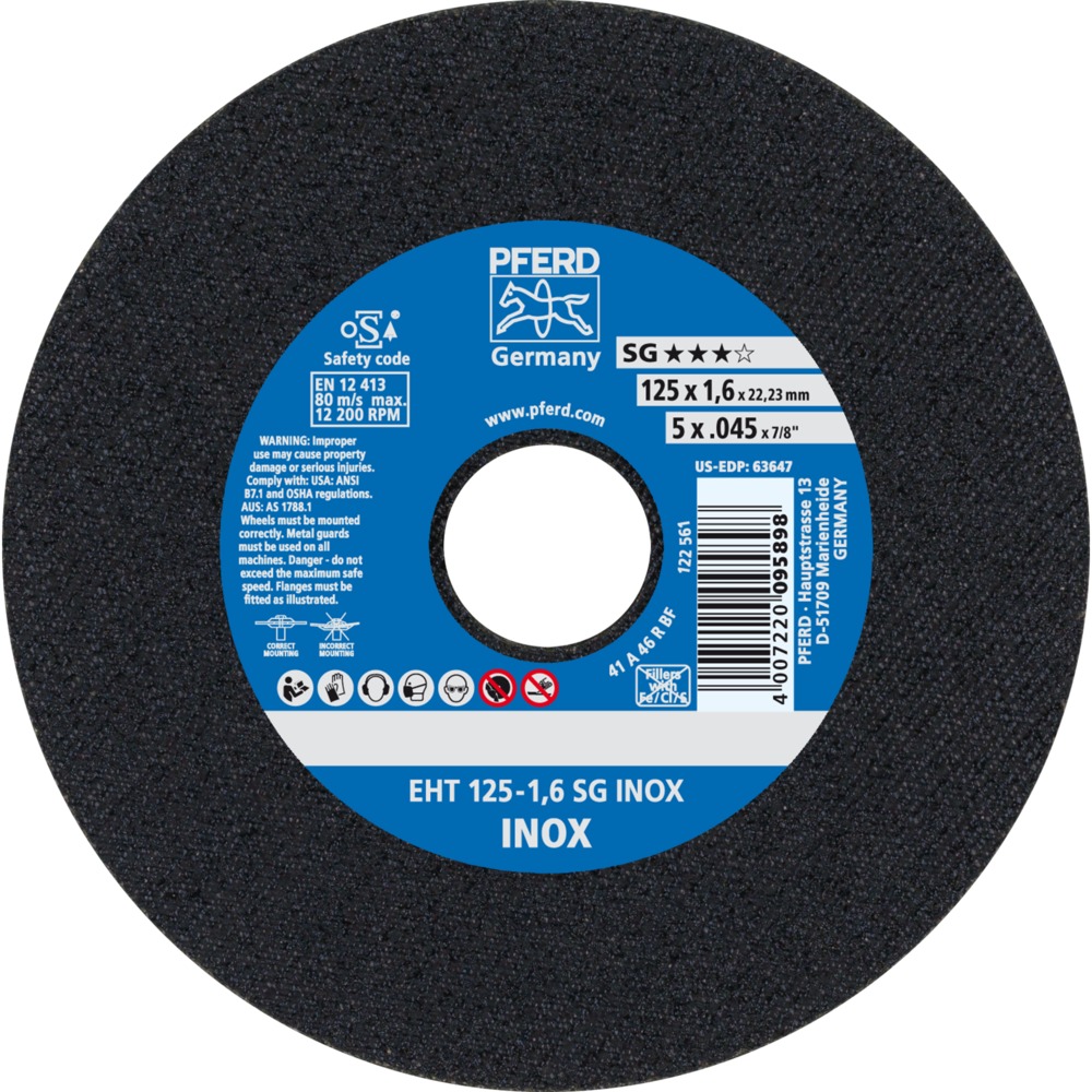 Trennscheiben EHT 125-1,6 SG INOX
