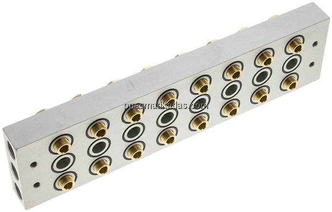 P-R-S-Leiste inkl. Hohlschrauben und Dichtungen für Ventilbaureihe M05 / P05
