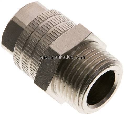 Gerade Verschraubung G 3/8"-11,6x9mm, Messing vernickelt