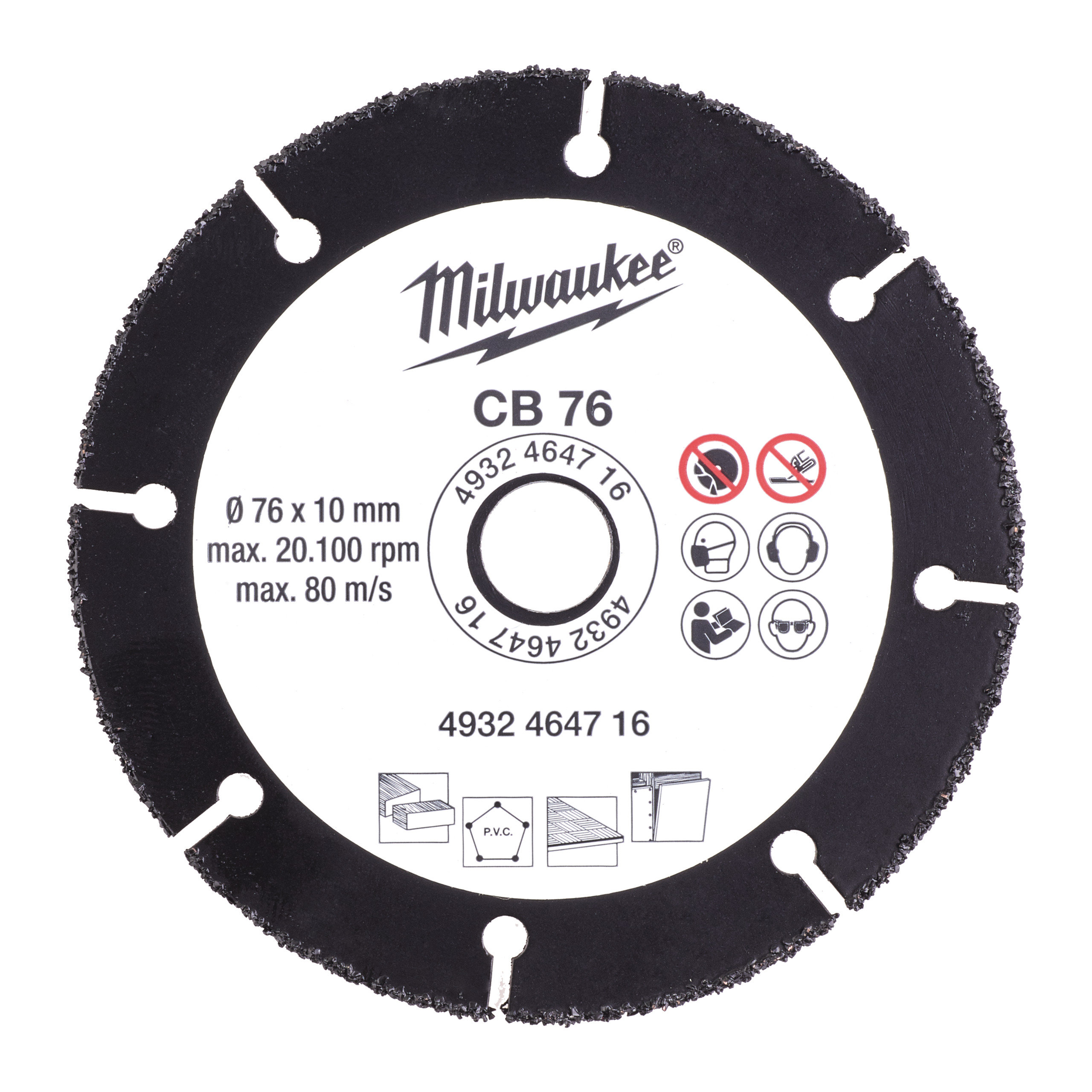 HM Trennscheibe 76 mm für Holz, Kunststoff, Gipskarton