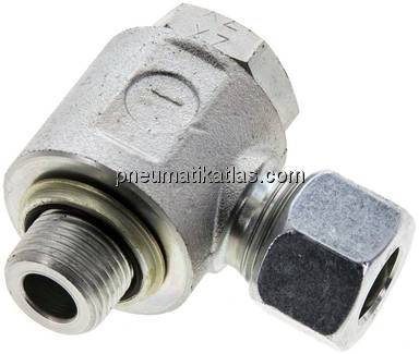 Winkel-Schwenkverschraubung G 3/8"-12 L (M18x1,5), Stahl verzinkt
