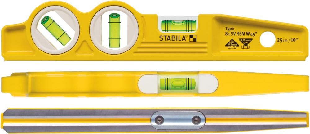 Wasserwaage Torpedo 25cm 81SV REM 45Grad Stabila Wasserwaage Torpedo 25cm 81SV REM 45Grad Stabila