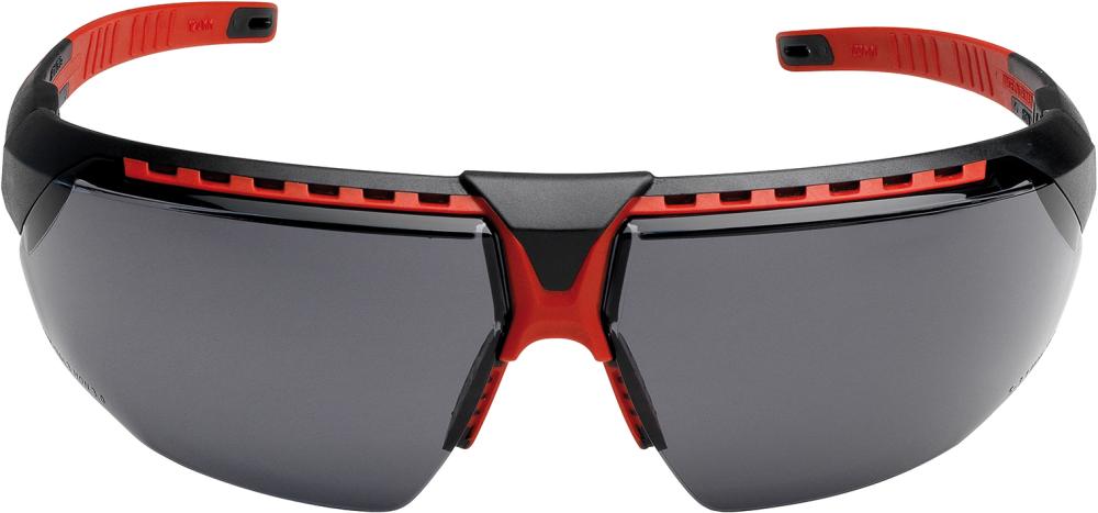 Brille AVATAR, grau , Bügel schwarz/rot Brille AVATAR, grau , Bügel schwarz/rot