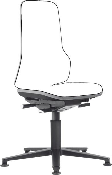 Artikelhauptbild Bimos Arbeitsstuhl grau,ohne Polster Sitzhöhe 450-620 mm mit Gleiter