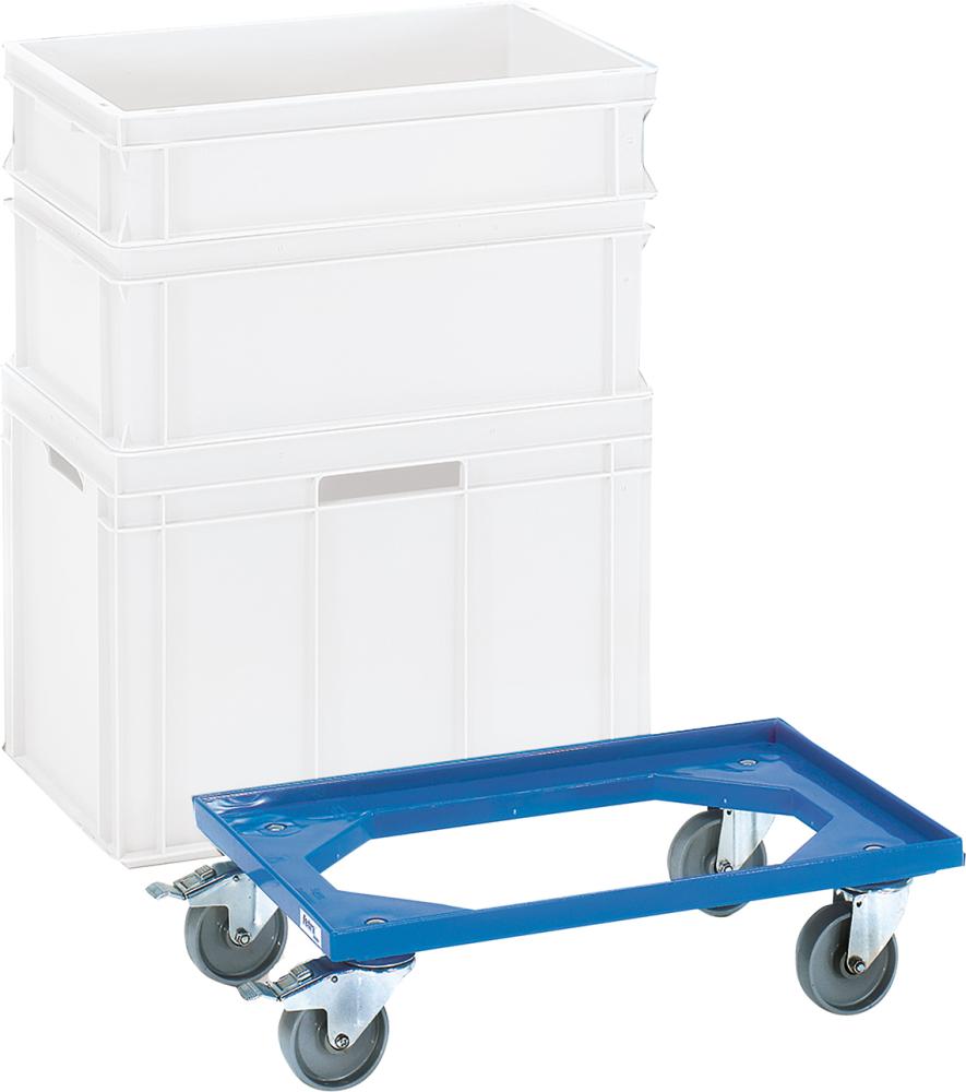 Eurokasten-Roller 13590 250kg 605x405mm Kst.bl fetra