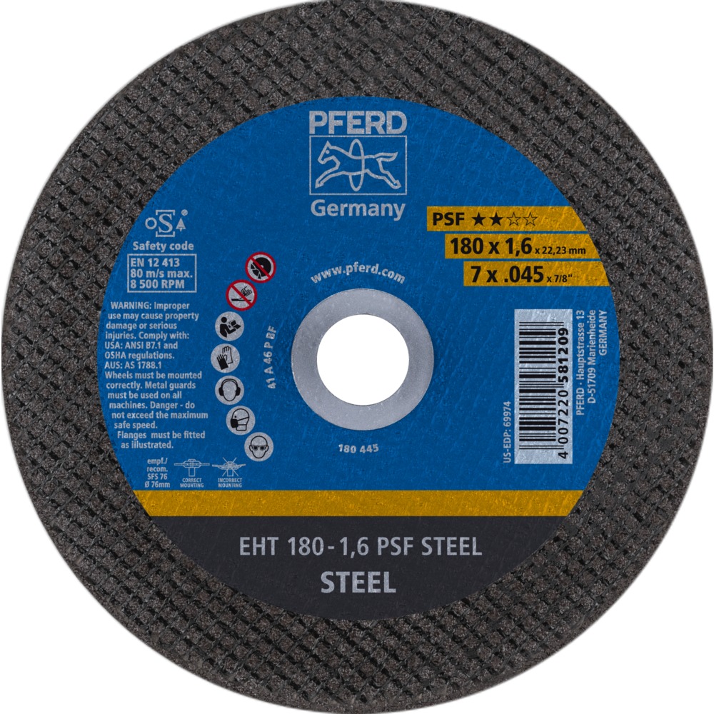 Trennscheiben EHT 180-1,6 PSF STEEL