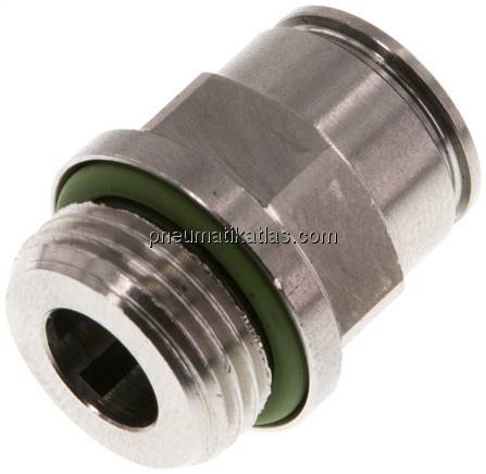 Gerader Steckanschluss G 3/8"-10mm, IQS-Edelstahl