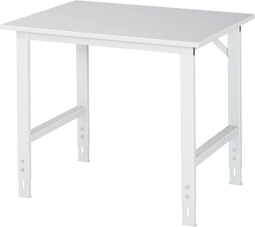 Arbeitstisch Tom - EGB-Melamin-Platte B1000xT800x H760-1080mm EGB-Melamin-Platte