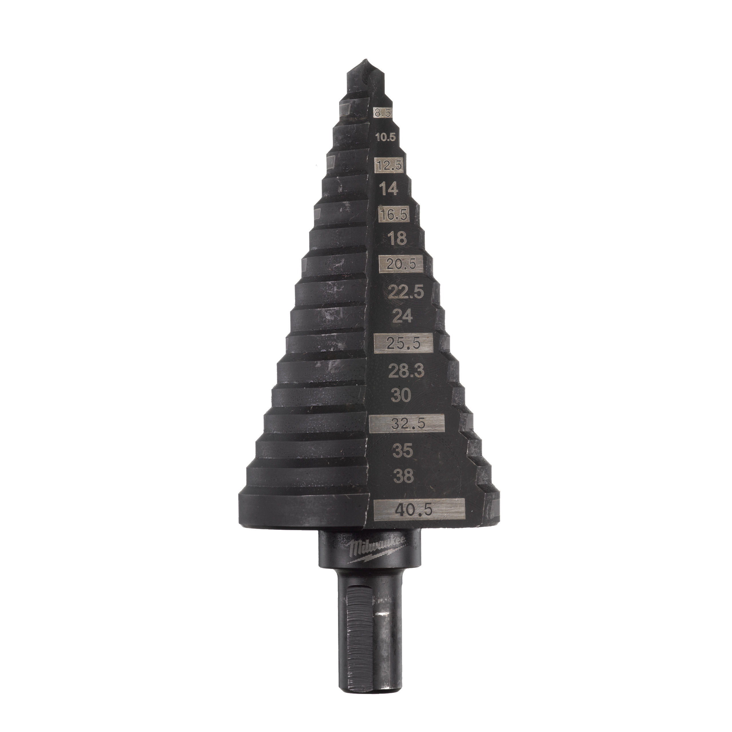 Stufenbohrer 6 bis 40,5 mm, 1,5 3 mm Stufen