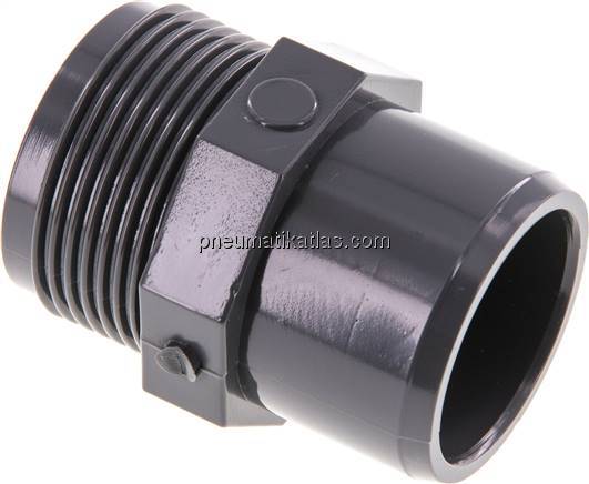 Klebe-Gewindenippel, PVC-U, 32x40mm (ixa)-G 1-1/4" AG
