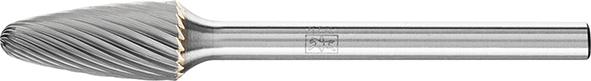 Kleinfrässtift HM Rundbogenform 0613 5 3mm 6x13mm Pferd