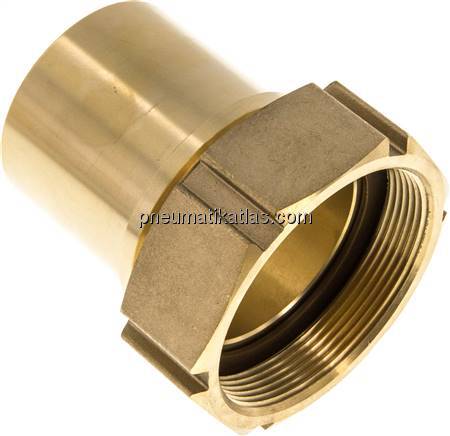 Schlauchtülle, EN14420-5 G 2-1/2"-63 (2-1/2")mm, Messing