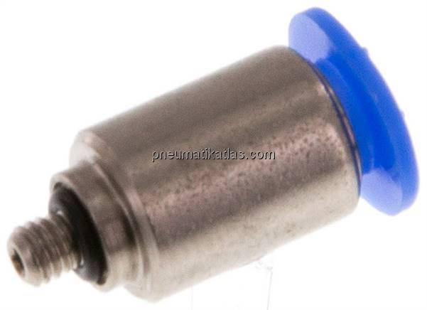 Gerader Steckanschluss M 3-4mm, Mini m. Innensechskt. Gerader Steckanschluss M 3-4mm, Mini m. Innensechskt.