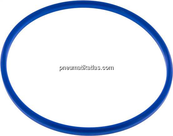 Dichtung (Milchgewinde) DN 150, NBR (blau), 155x167x7mm