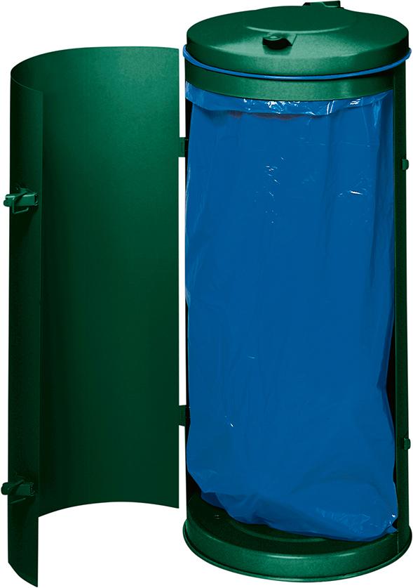 Abfallsammler-Einfachtür 120 l moosgrün H 980 mm VAR