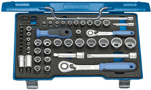 Steckschlüssel Grt. 1/4+3/8" 50tlg. D30 TX20U-20Gedore