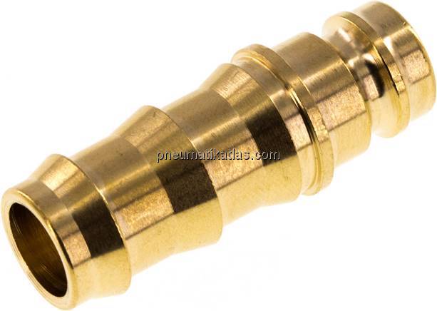 Temperierkupplungsstecker 13mm Zapfen, 12,7mm Push-Lok