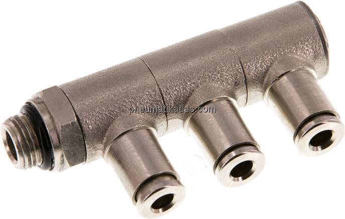 Steck-Mehrfachverteiler, 3-fach G 1/8"-4mm, IQS-MSV (Standard)
