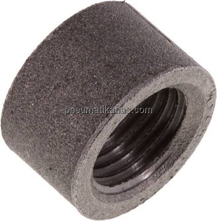 Anschweißmuffe Rp 1/4"-11mm, ST 37-2 (DIN2986-halb) Anschweißmuffe Rp 1/4"-11mm, ST 37-2 (DIN2986-halb)