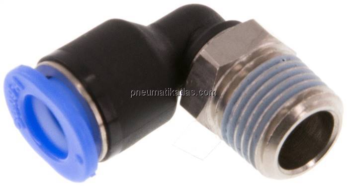 Winkel-Steckanschluss R 1/8"-6mm, IQS-Mini Winkel-Steckanschluss R 1/8"-6mm, IQS-Mini