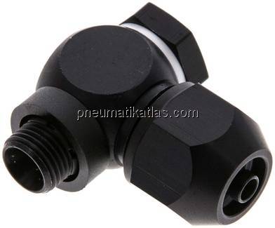 Winkel-Verschraubung G 1/8"-7x4mm, für Silberschlauch
