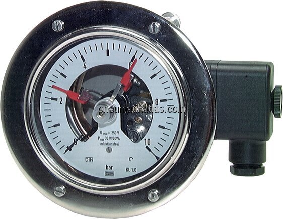 Exemplarische Darstellung: Kontaktmanometer, waage
