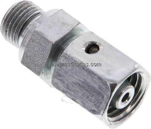 Einstellb. Schneidringverschr. G 1/8"-6 L, Stahl verzinkt