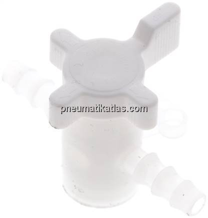 Labor-Schlauchhahn (PVDF), 6 (1/4") mm