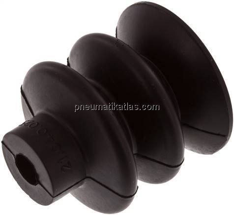 Balgsauger, 2,5-fach, Ø 40x20mm, NBR (55A), schwarz