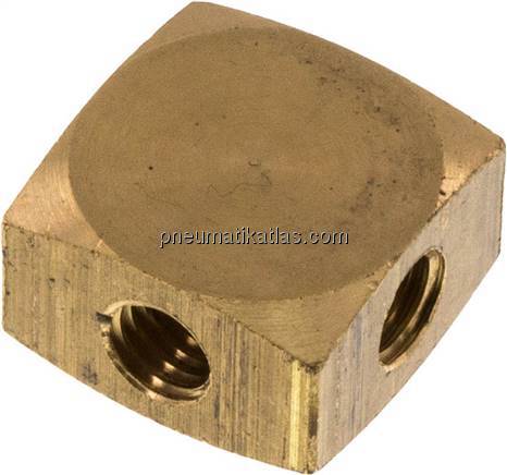 Kreuz-Verteiler 3x M 5,Messing