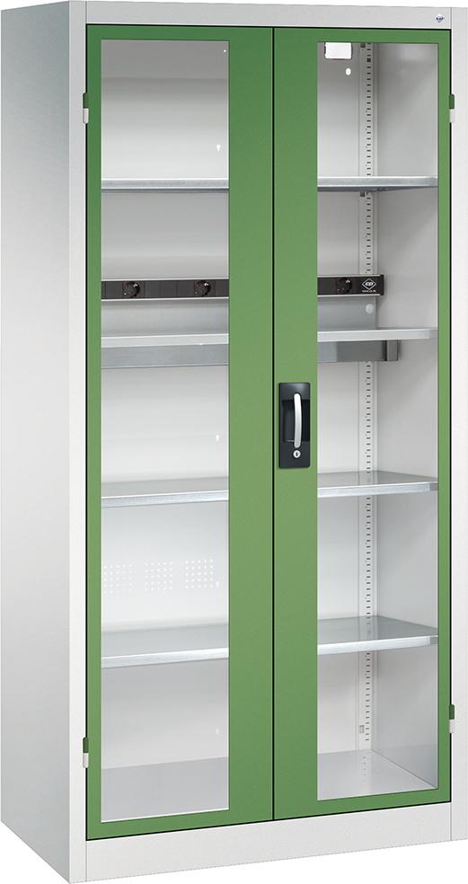Akkuladeschrank BASIC mit Sichtfenstertüren