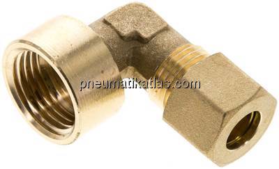 Winkel-Aufschraub-Klemmringverschr. G 1/2"-10 (M16x1,5)mm, Messing