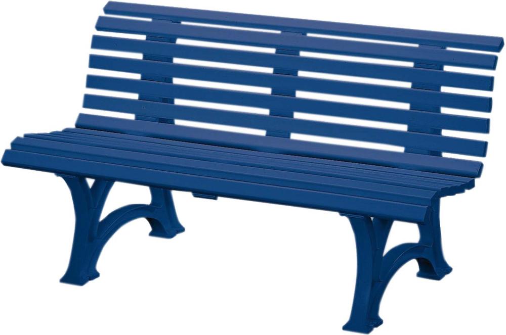 Gartenbank HELGOLAND 3-Sitzer Länge 1500 mm blau