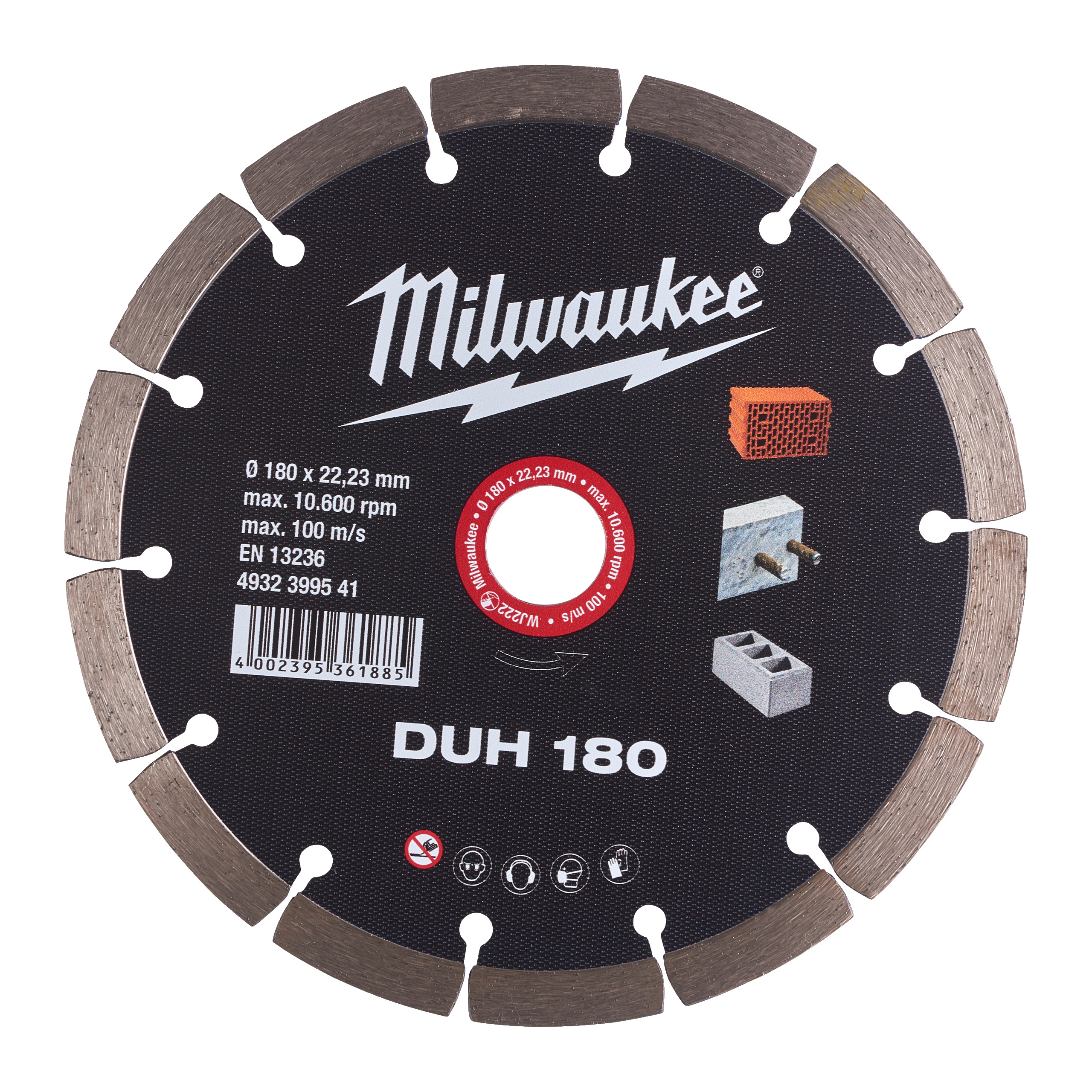 Diamanttrennscheibe DUH 180 mm für harte Materialien