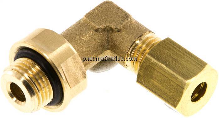 Winkel-Klemmringverschraubung G 1/8"-4 (M8x1)mm, Messing