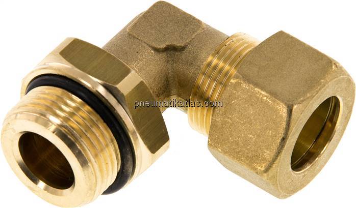 Winkel-Klemmringverschraubung G 3/4"-18 (M24x1,5)mm, Messing