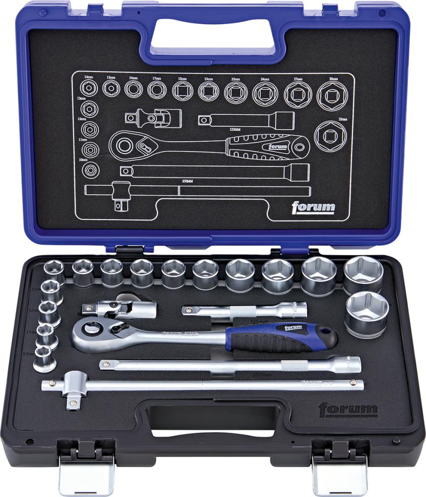 Produktbild Steckschl.-Grt. 1/2" 20tlg. FORUM