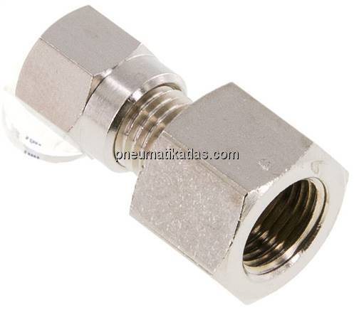 Aufschraub-Schneidringverschr. 4 LL (M8x1)-G 1/8", Messing vernickelt