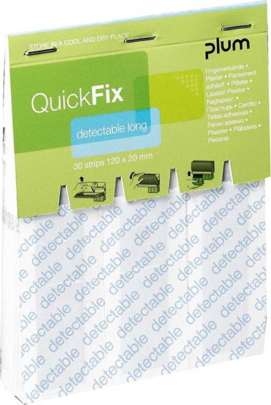 Nachfüllpackung QuickFix long, 30 Pflaster., blau