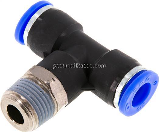 T-Steckanschluss NPT 3/8"-3/8" (9,52 mm), IQS-Inch