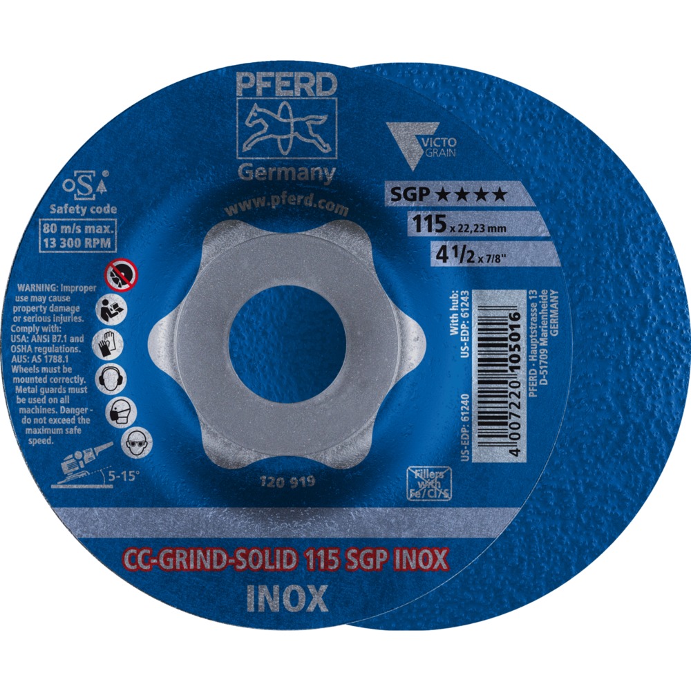 CC-GRIND (inkl. SOLID, FLEX, STRONG) CC-GRIND-SOLID 115 SGP INOX