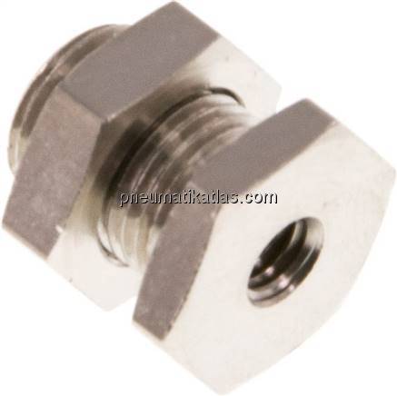 Schottverschraubung M 5-G 1/8", Messing vernickelt