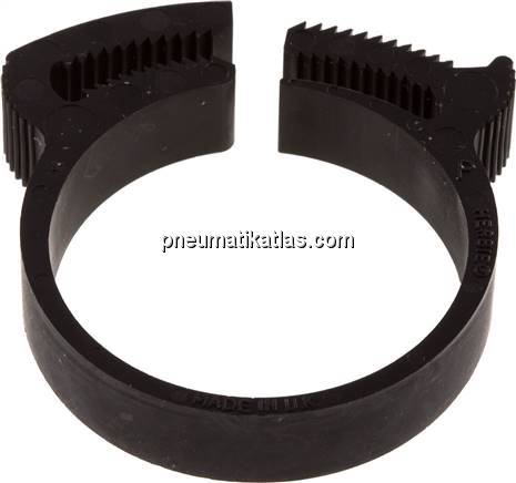 Schnapp-Schlauchschelle, Nylon, 32,3 - 35,3mm