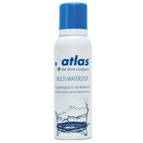 Imprägnierspray Multi-Waterstop 125 ml - für alle ATLAS-Materialien mit Tiefenschutzwirkung durch Nanotechnologie,  imprägniert zuverlässig gegen Feuchtigkeit und Verschmutzung