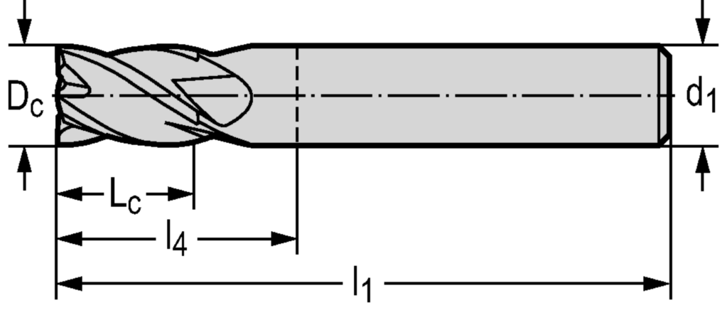 VHM-Eck-/Nutfräser